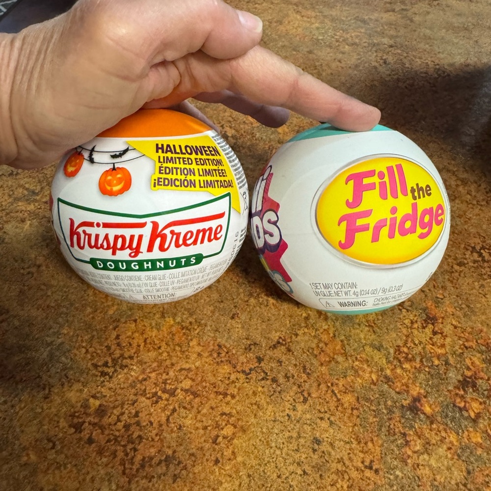 Krispy Kreme Halloween Doughnuts and Fill the Fridge Toys